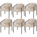 4 Seasons Outdoor Allora dining tuinstoel terre 4 Seasons Outdoor set van 6 4 Seasons Outdoor Allora dining tuinstoel terre 4 Seasons Outdoor set van 6