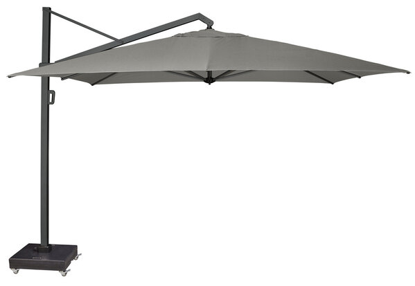 Platinum Icon premium zweefparasol 400x300 cm manhattan met 150 KG voet en hoes