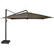 Platinum Icon premium zweefparasol 400x300 cm havanna met 150 KG voet en hoes