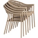 4 Seasons Outdoor Sienna stapelbare dining tuinstoel rope venao latte Taste 4SO set van 4 4 Seasons Outdoor Sienna stapelbare dining tuinstoel rope venao latte Taste 4SO set van 4