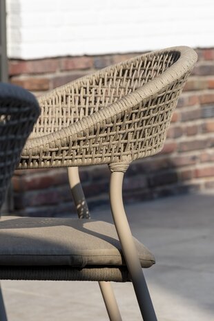 4 Seasons Outdoor Sienna stapelbare dining tuinstoel rope venao latte Taste 4SO set van 4 4 Seasons Outdoor Sienna stapelbare dining tuinstoel rope venao latte Taste 4SO set van 4