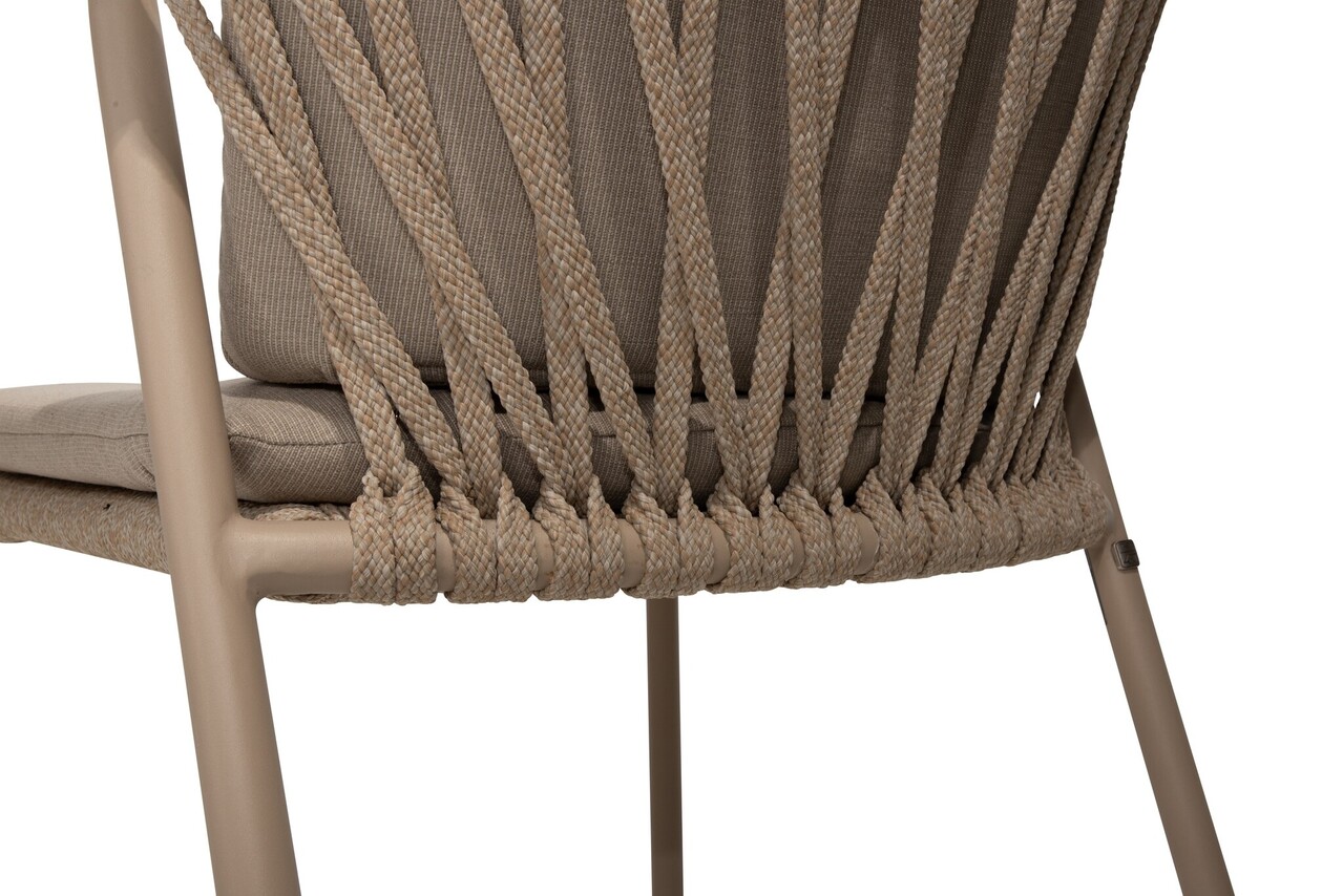 4 Seasons Outdoor Manitoba stapelbare tuinstoel latte Taste 4SO set van 6 4 Seasons Outdoor Manitoba stapelbare tuinstoel latte Taste 4SO set van 6