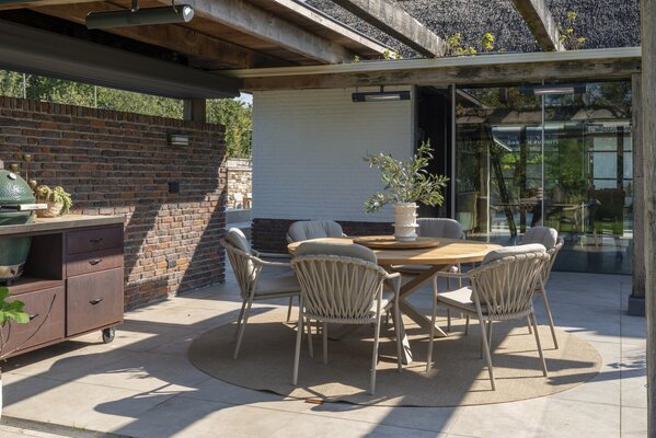 4 Seasons Outdoor Manitoba stapelbare tuinstoel latte Taste 4SO set van 6 4 Seasons Outdoor Manitoba stapelbare tuinstoel latte Taste 4SO set van 6