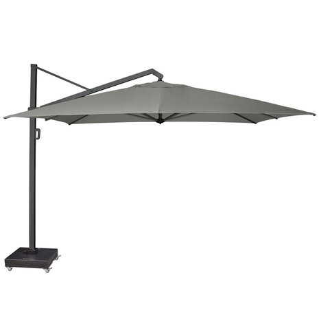 Platinum Icon premium zweefparasol 350x350 cm manhattan met 150 KG voet en hoes