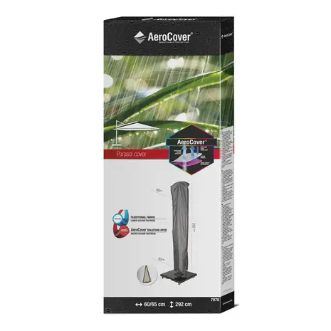 Platinum Icon premium zweefparasol 350x350 cm manhattan met 150 KG voet en hoes