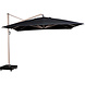 Platinum Icon premium zweefparasol 400x300 cm oak mast faded black met 150 KG voet en hoes