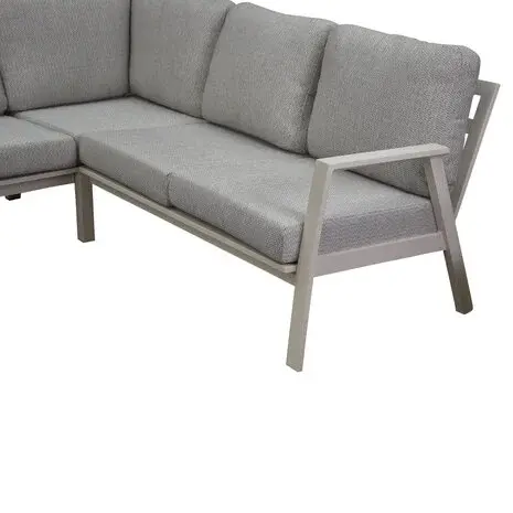 AVH-Collectie Barolo hoek dining loungeset 8 delig aluminium verstelbare tafel latte zand AVH-Collectie Barolo hoek dining loungeset 8 delig aluminium verstelbare tafel latte zand