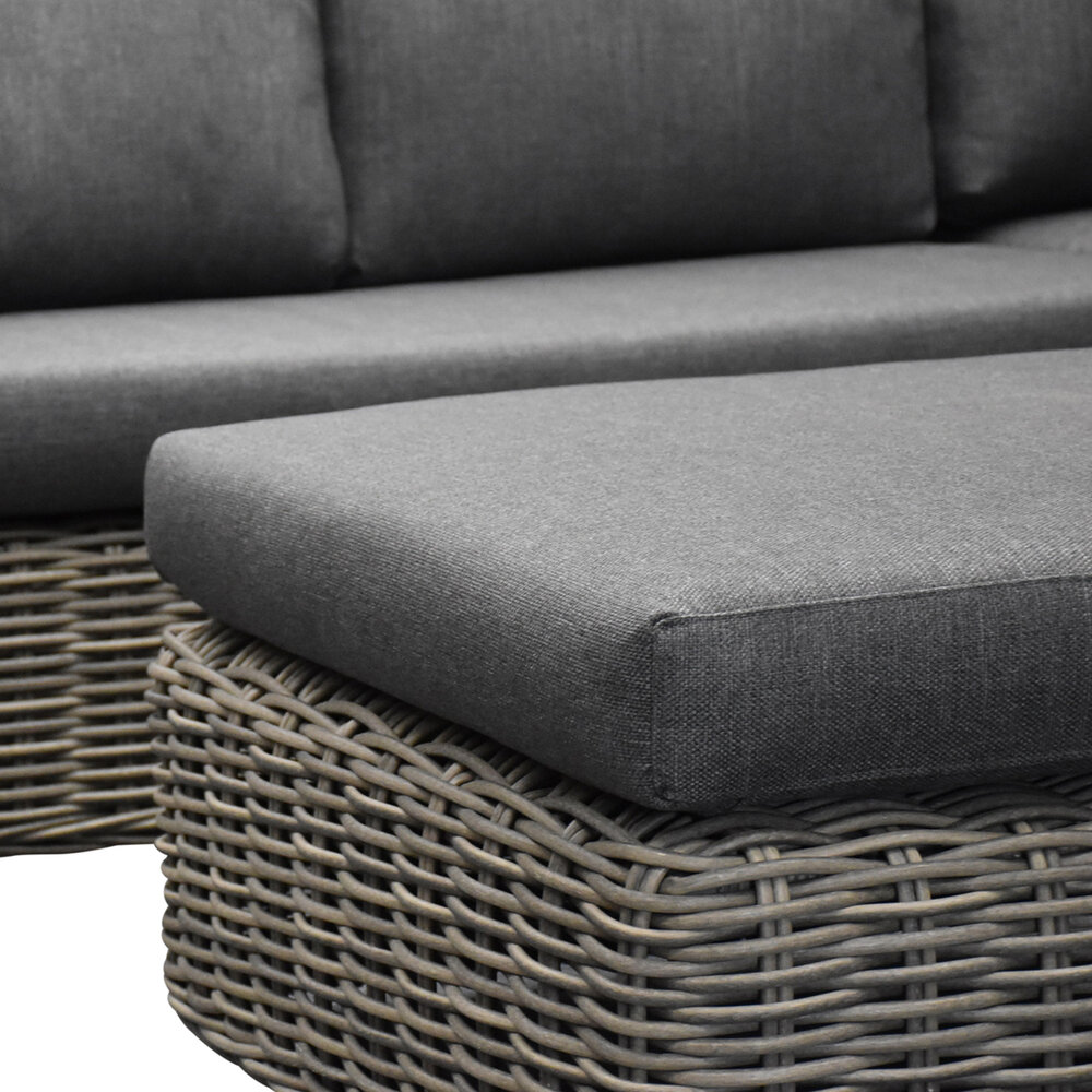 AVH-Collectie Cervo hoek loungeset 5-delige grijs wicker AVH-Collectie Cervo hoek loungeset 5-delige grijs wicker