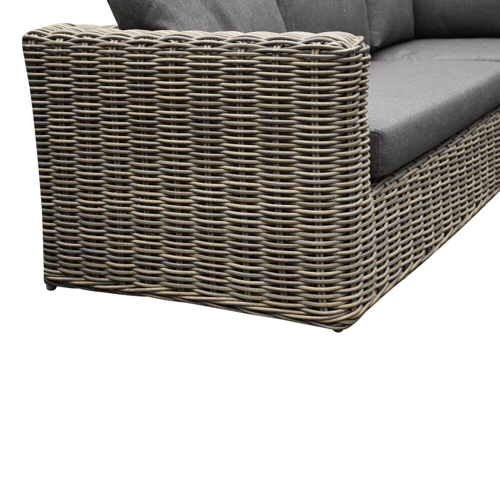 AVH-Collectie Cervo hoek loungeset 5-delige grijs wicker AVH-Collectie Cervo hoek loungeset 5-delige grijs wicker
