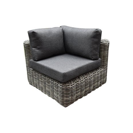 AVH-Collectie Cervo hoek loungeset 4-delige grijs wicker AVH-Collectie Cervo hoek loungeset 4-delige grijs wicker