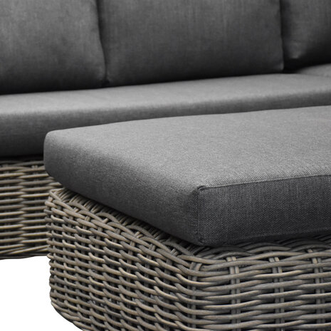 AVH-Collectie Cervo hoek loungeset 6-delig grijs wicker AVH-Collectie Cervo hoek loungeset 6-delig grijs wicker