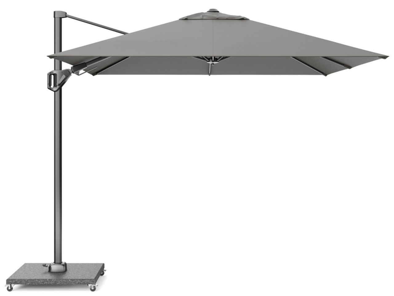 Platinum Voyager T2 zweefparasol 270x270 cm Manhattan met 90KG voet en hoes Platinum Voyager T2 zweefparasol 270x270 cm Manhattan met 90KG voet en hoes