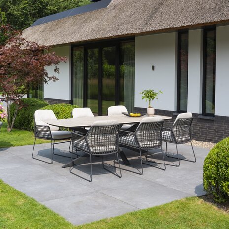 Taste 4SO Rhodos dining tuinstoel antraciet Taste 4SO set van 4 Taste 4SO Rhodos dining tuinstoel antraciet Taste 4SO set van 4