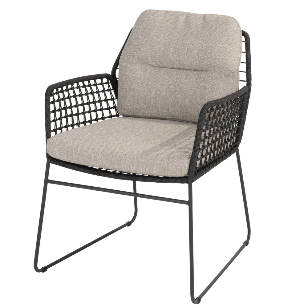 Taste 4SO Rhodos dining tuinstoel antraciet Taste 4SO set van 6 Taste 4SO Rhodos dining tuinstoel antraciet Taste 4SO set van 6