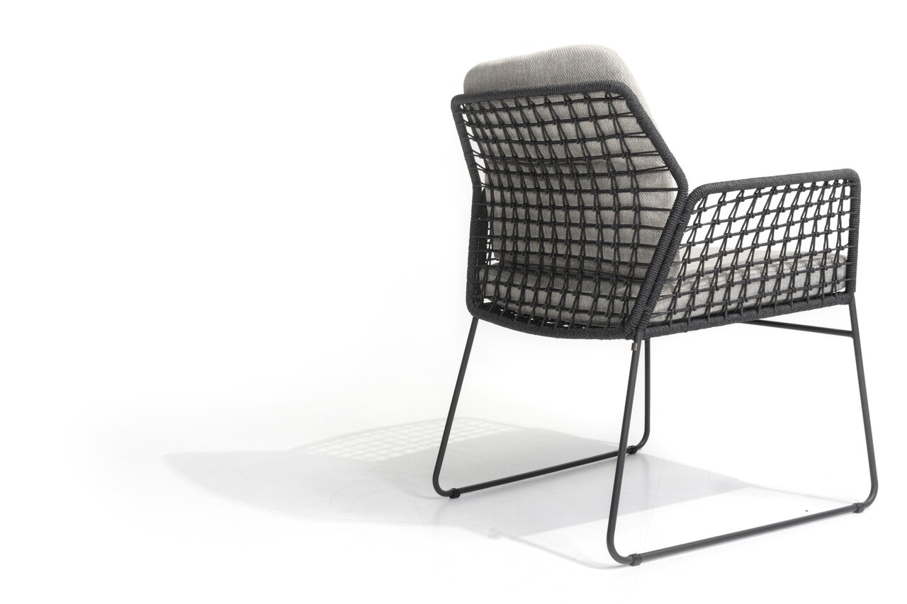 Taste 4SO Rhodos dining tuinstoel antraciet Taste 4SO set van 6 Taste 4SO Rhodos dining tuinstoel antraciet Taste 4SO set van 6