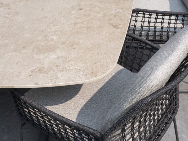 Taste 4SO Rhodos dining tuinstoel antraciet Taste 4SO set van 6 Taste 4SO Rhodos dining tuinstoel antraciet Taste 4SO set van 6