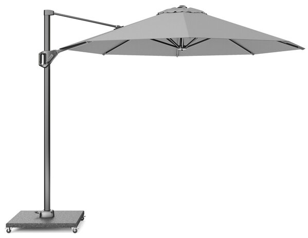 Platinum Voyager T1 zweefparasol 300 cm rond lichtgrijs met 75KG voet en hoes Platinum Voyager T1 zweefparasol 300 cm rond lichtgrijs met 75KG voet en hoes