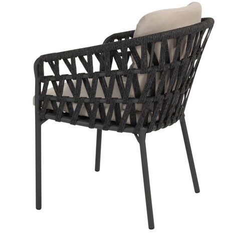 Taste 4SO Albareto dining tuinstoel antraciet rope Taste 4SO set van 4 Taste 4SO Albareto dining tuinstoel antraciet rope Taste 4SO set van 4