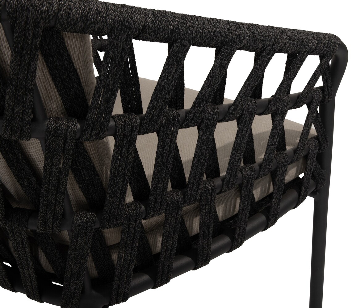 Taste 4SO Albareto dining tuinstoel antraciet rope Taste 4SO set van 4 Taste 4SO Albareto dining tuinstoel antraciet rope Taste 4SO set van 4