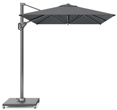 Platinum Voyager T1 zweefparasol 300x200 cm antraciet met 75KG voet en hoes Platinum Voyager T1 zweefparasol 300x200 cm antraciet met 75KG voet en hoes