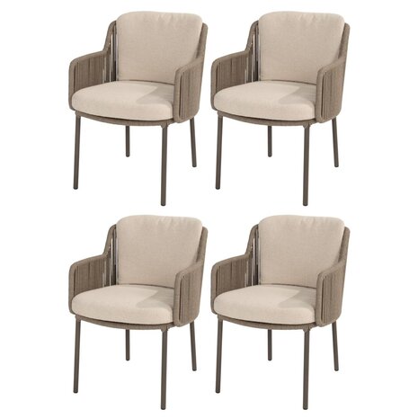 4 Seasons Outdoor Bernini dining tuinstoel terre 4 Seasons Outdoor set van 4 4 Seasons Outdoor Bernini dining tuinstoel terre 4 Seasons Outdoor set van 4