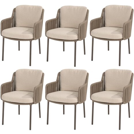 4 Seasons Outdoor Bernini dining tuinstoel terre 4 Seasons Outdoor set van 6 4 Seasons Outdoor Bernini dining tuinstoel terre 4 Seasons Outdoor set van 6