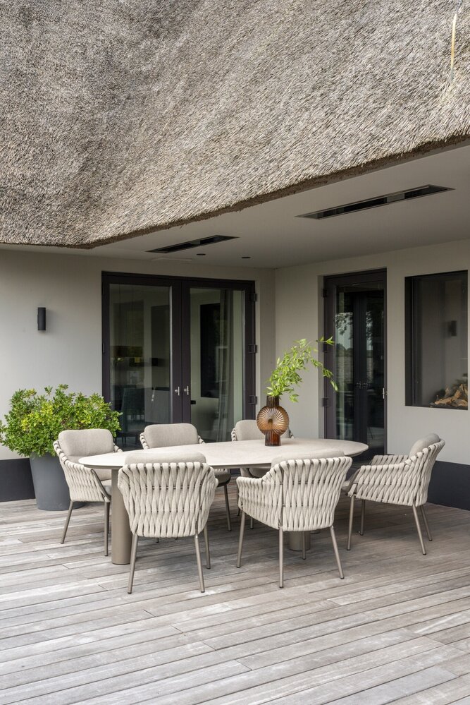 4 Seasons Outdoor Montera dining tuinstoel terre 4 Seasons Outdoor set van 4