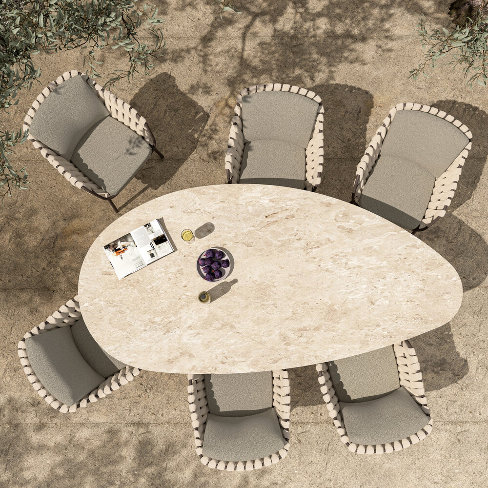4 Seasons Outdoor Montera dining tuinstoel terre 4 Seasons Outdoor set van 4