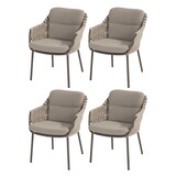 4 Seasons Outdoor Montera dining tuinstoel terre 4 Seasons Outdoor set van 4