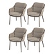 4 Seasons Outdoor Montera dining tuinstoel terre 4 Seasons Outdoor set van 4