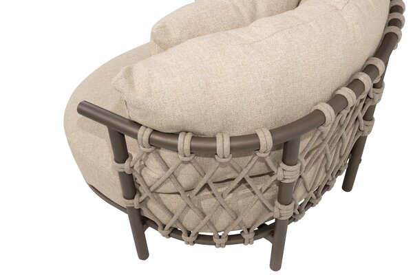 4 Seasons Outdoor Ezra organische hoek loungeset 6 delig keramiek terre 4 Seasons Outdoor