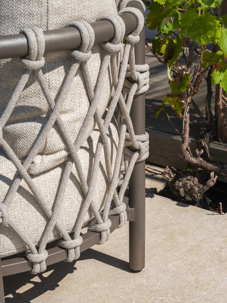 4 Seasons Outdoor Ezra organische hoek loungeset 6 delig keramiek terre 4 Seasons Outdoor