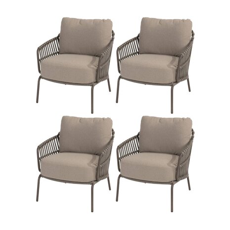 4 Seasons Outdoor Capalbio low dining tuinstoel terre 4 Seasons Outdoor set van 4 4 Seasons Outdoor Capalbio low dining tuinstoel terre 4 Seasons Outdoor set van 4