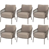 4 Seasons Outdoor Capalbio low dining tuinstoel terre 4 Seasons Outdoor set van 6 4 Seasons Outdoor Capalbio low dining tuinstoel terre 4 Seasons Outdoor set van 6