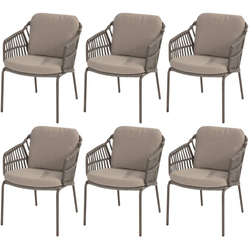 4 Seasons Outdoor Capalbio dining tuinstoel terre 4 Seasons Outdoor set van 6 4 Seasons Outdoor Capalbio dining tuinstoel terre 4 Seasons Outdoor set van 6