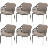 4 Seasons Outdoor Capalbio dining tuinstoel terre 4 Seasons Outdoor set van 6 4 Seasons Outdoor Capalbio dining tuinstoel terre 4 Seasons Outdoor set van 6
