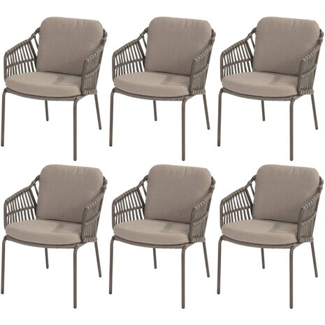 4 Seasons Outdoor Capalbio dining tuinstoel terre 4 Seasons Outdoor set van 6 4 Seasons Outdoor Capalbio dining tuinstoel terre 4 Seasons Outdoor set van 6
