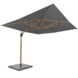 4 Seasons Outdoor Hacienda zweefparasol 300x400 cm houtlook frame charcoal 4 Seasons Outdoor met 125 KG voet en hoes