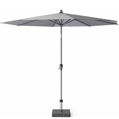 Platinum Riva premium parasol 300 cm rond manhattan met kniksysteem met 40 KG voet en hoes Platinum Riva premium parasol 300 cm rond manhattan met kniksysteem met 40 KG voet en hoes