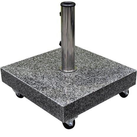 Platinum Riva parasol 250 cm rond wit met kniksysteem met 40KG voet en hoes Platinum Riva parasol 250 cm rond wit met kniksysteem met 40KG voet en hoes