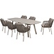Taste 4SO Puglia Manolo dining tuinset keramisch 240x103xH75 cm 7 delig latte Taste 4SO