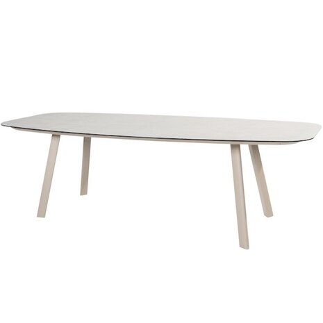 Taste 4SO Puglia Manolo dining tuinset keramisch 240x103xH75 cm 7 delig latte Taste 4SO