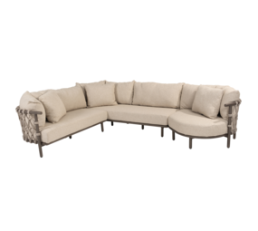 4 Seasons Outdoor Ezra modulaire organische hoek loungeset 3 delig terre 4 Seasons Outdoor 4 Seasons Outdoor Ezra modulaire organische hoek loungeset 3 delig terre 4 Seasons Outdoor