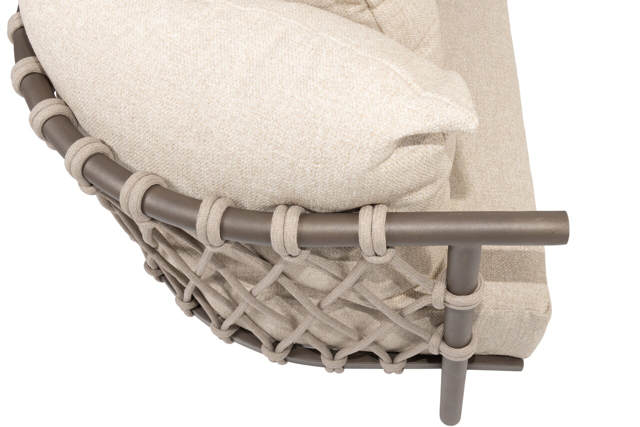 4 Seasons Outdoor Ezra modulaire organiche hoek loungeset 4 delig keramiek terre 4 Seasons Outdoor