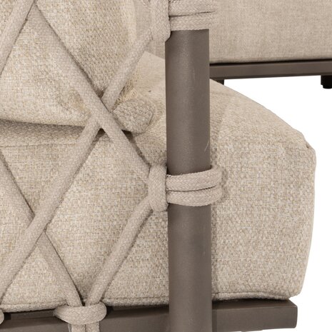 4 Seasons Outdoor Ezra modulaire organiche hoek loungeset 4 delig keramiek terre 4 Seasons Outdoor