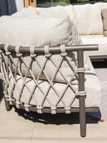 4 Seasons Outdoor Ezra modulaire organiche hoek loungeset 4 delig keramiek terre 4 Seasons Outdoor