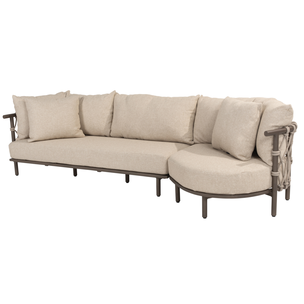 4 Seasons Outdoor Ezra chaise lounge bank groot 2 delig terre 4 Seasons Outdoor