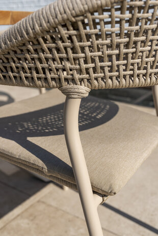 Taste 4SO Sienna Prado dining tuinset 240x105xH75 cm 7 delig latte met keramisch deens ovaal blad Taste 4SO