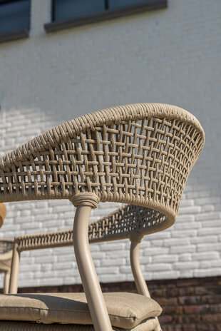 Taste 4SO Sienna Prado dining tuinset 240x105xH75 cm 7 delig latte met keramisch deens ovaal blad Taste 4SO