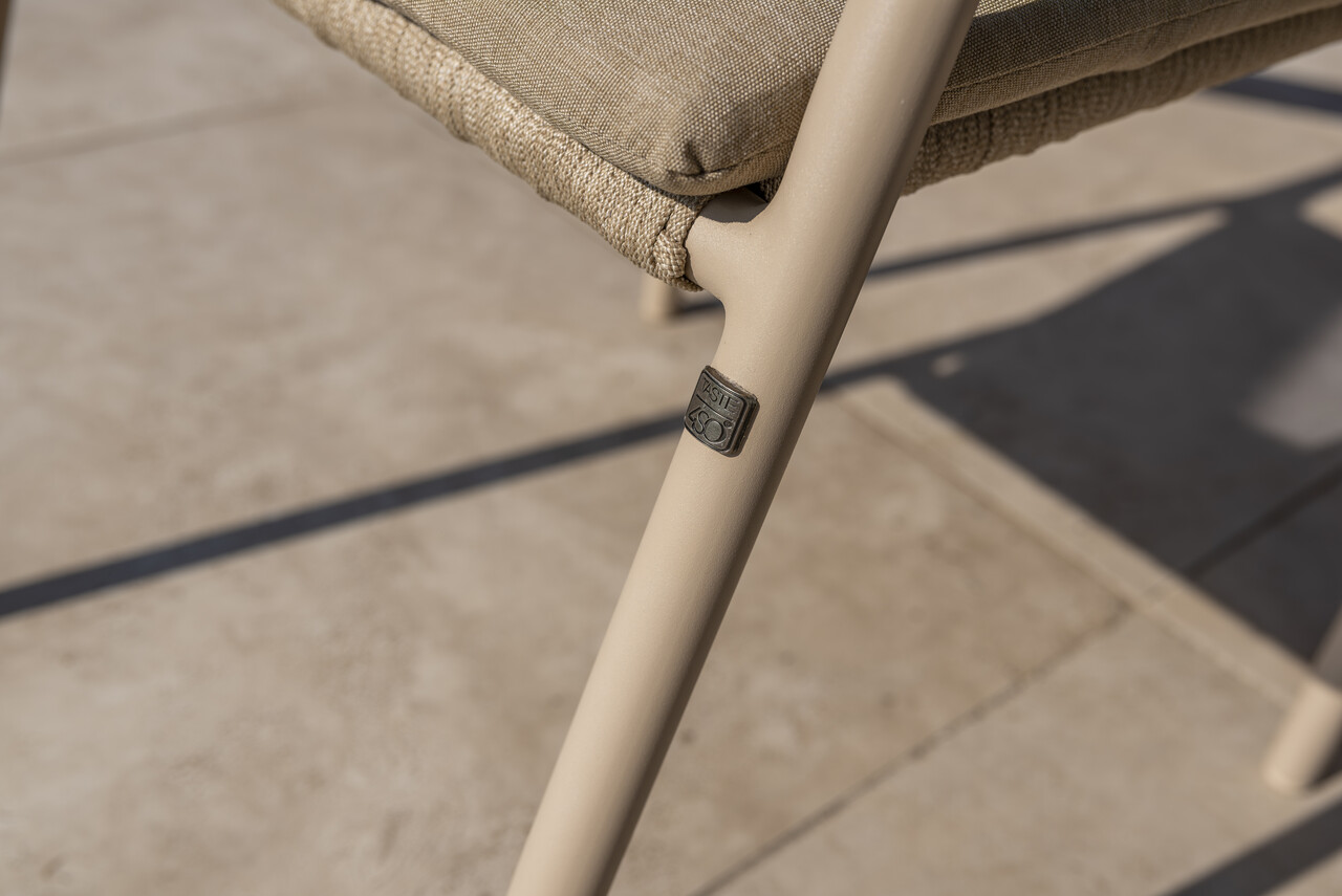 Taste 4SO Sienna Donato dining tuinset 160xH75 cm 7 delig keramiek latte Taste 4SO